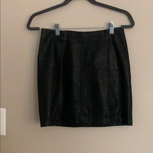 Free People Modern Femme Faux leather mini skirt
